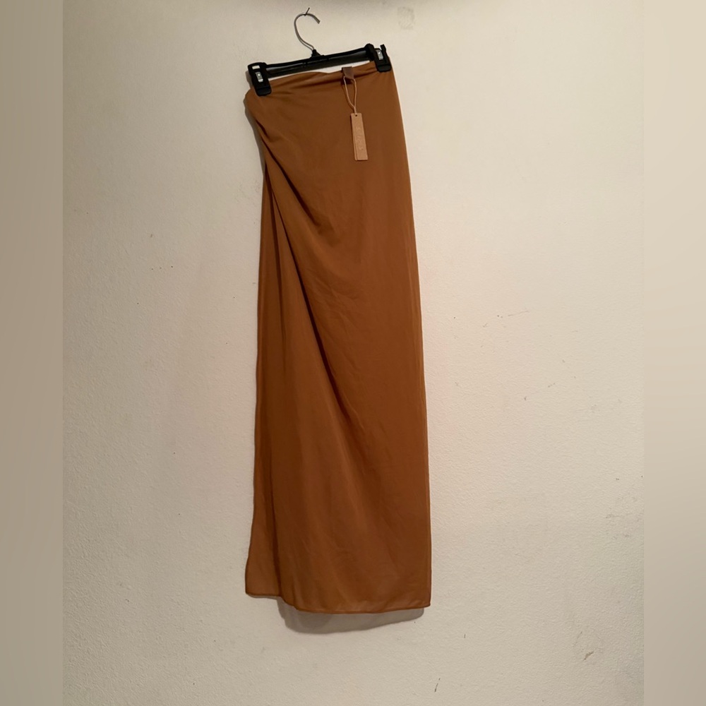 SKIMS Almond Mesh Sarong Skirt